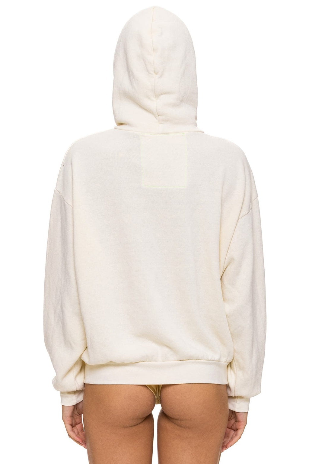 MOUNTAIN STITCH CHEVRON PULLOVER HOODIE RELAXED - VINTAGE WHITE