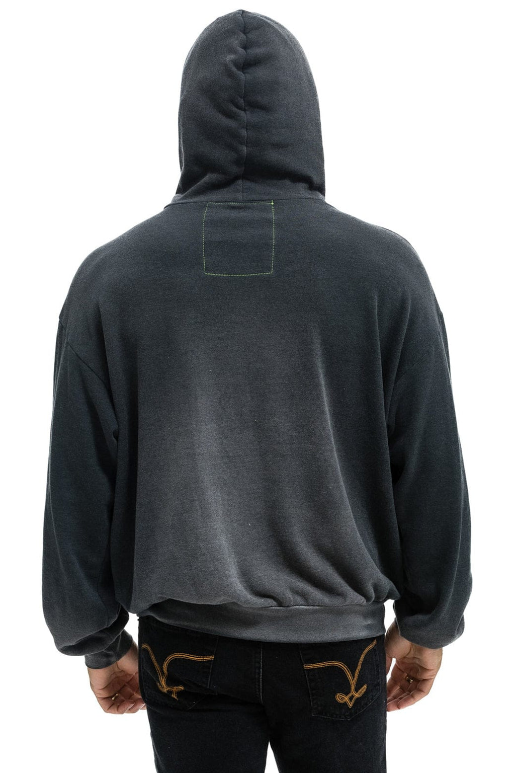 LIVE FREE ADVENTURE PATCH PULLOVER RELAXED HOODIE - FADED SMOKE