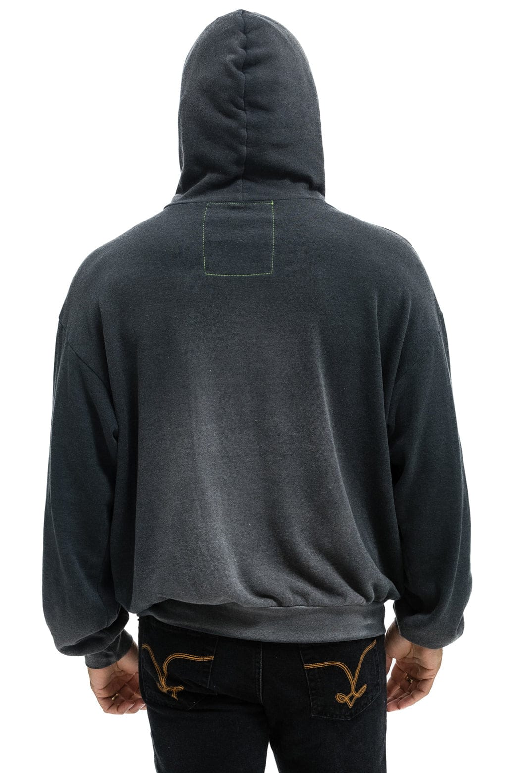LIVE FREE ADVENTURE PATCH PULLOVER RELAXED HOODIE - FADED SMOKE