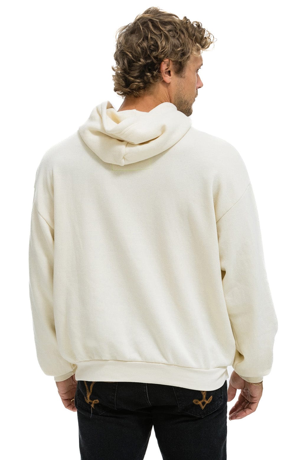 WAVE STRIPE 4 PULLOVER HOODIE RELAXED - VINTAGE WHITE VINTAGE WHITE