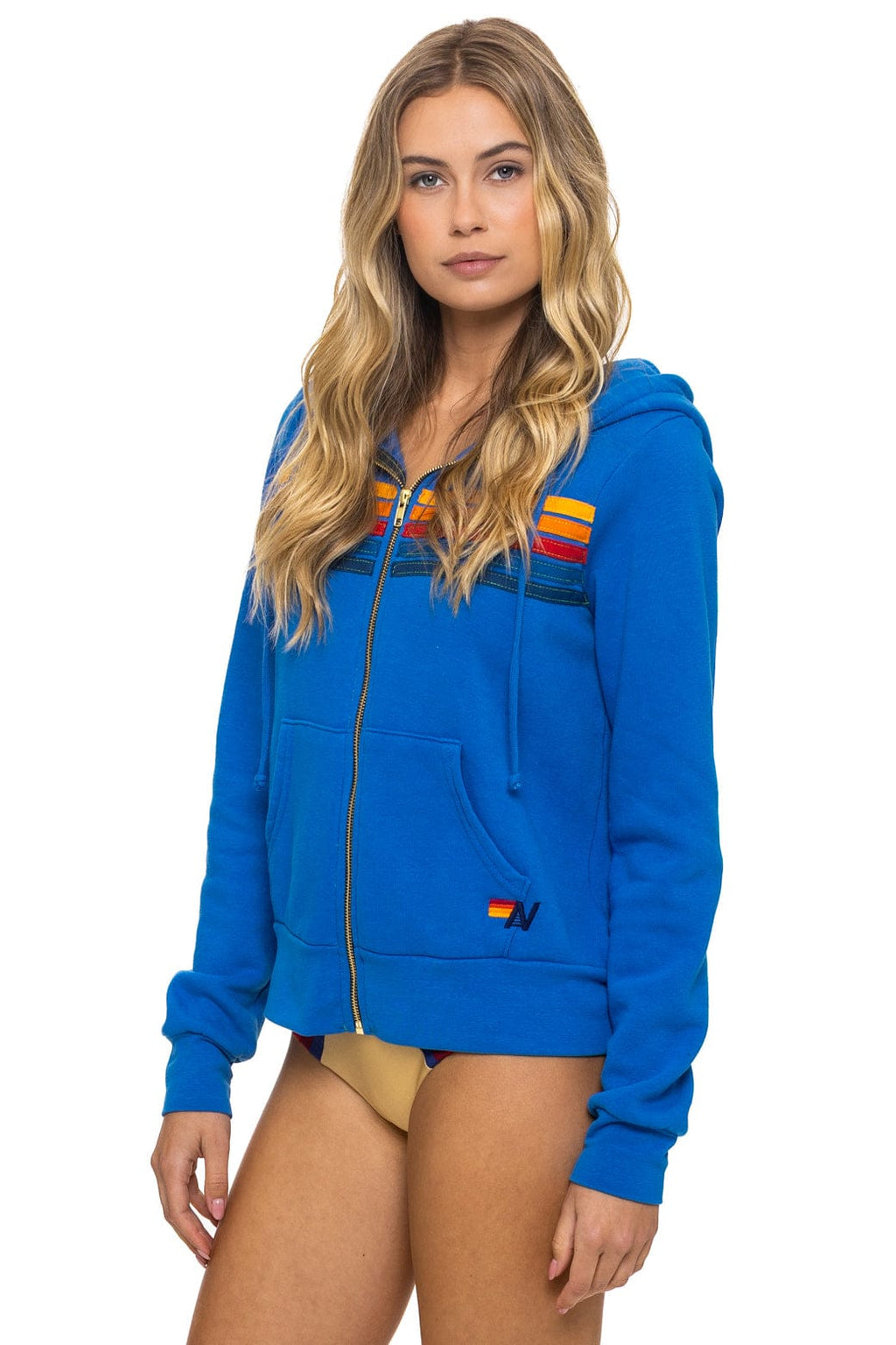 5 STRIPE HOODIE - ADVENTURE BLUE