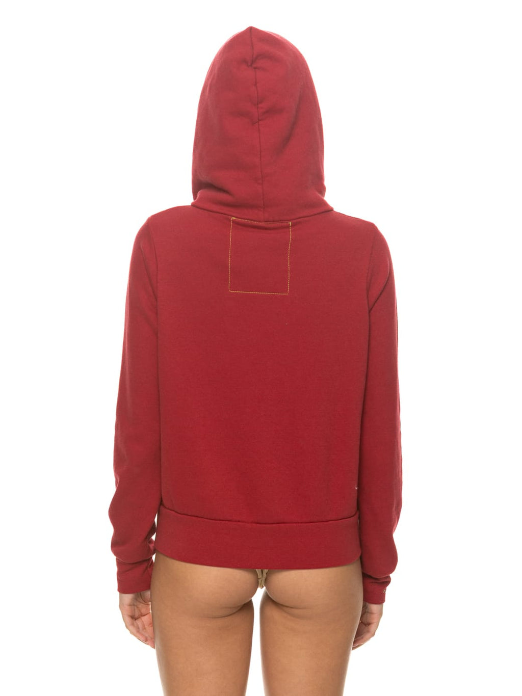 5 STRIPE HOODIE - CRIMSON