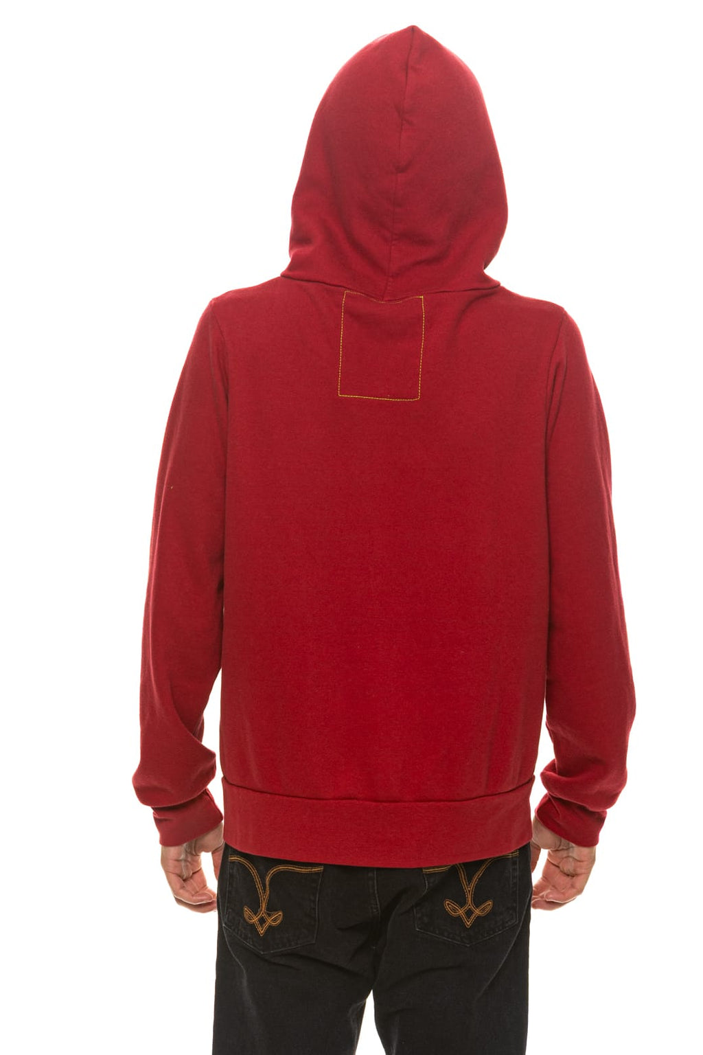5 STRIPE HOODIE - CRIMSON