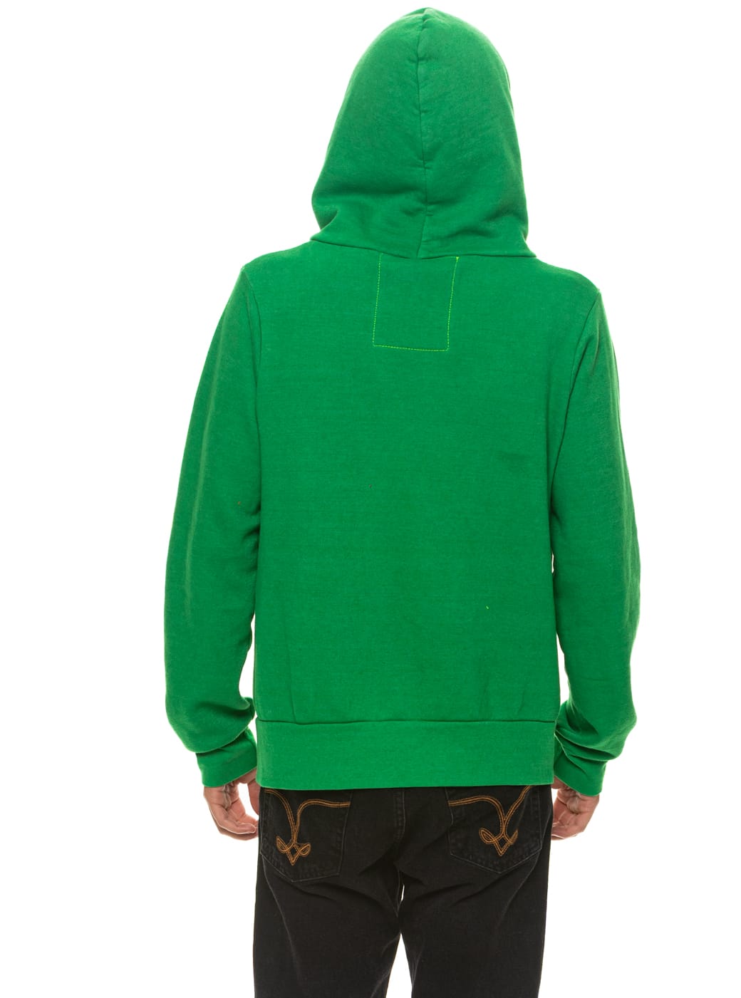 5 STRIPE HOODIE - KELLY GREEN