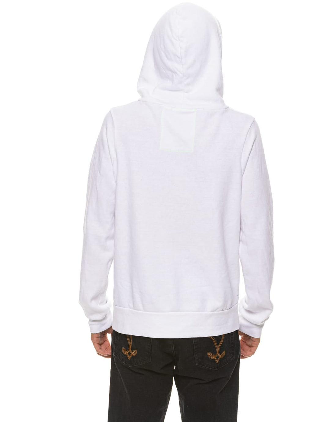 5 STRIPE HOODIE - WHITE