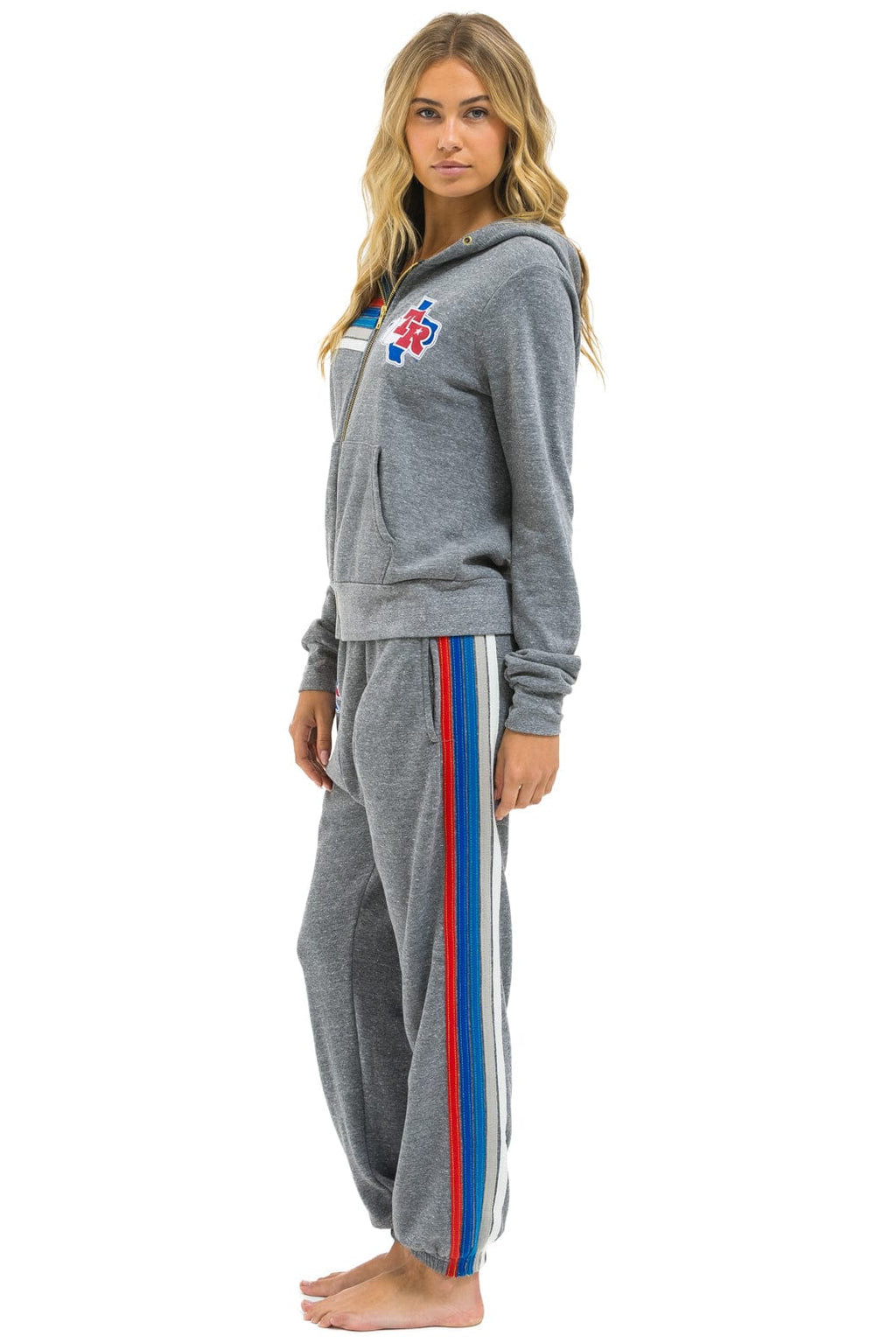 TEXAS RANGERS 5 STRIPE UNISEX SWEATPANTS - HEATHER USA