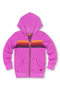 KIDS 5 STRIPE HOODIE - NEON PURPLE
