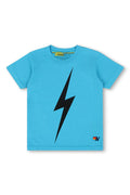 KIDS BOLT TEE - NEON BLUE