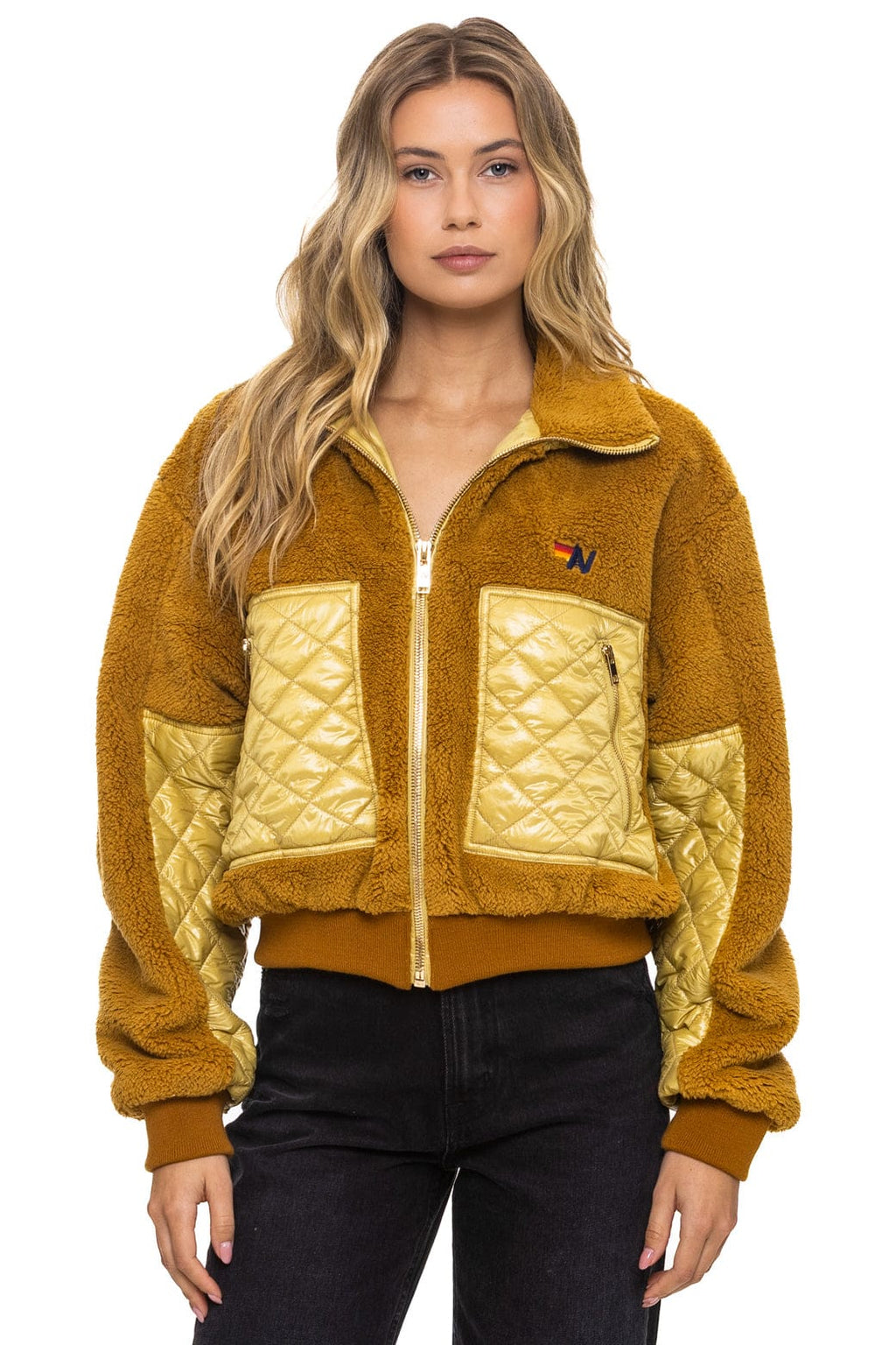 TEDDY FULL ZIP JACKET - HONEY