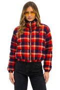 APRES PLAID PUFFER JACKET - RUGBY PLAID