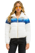 5 STRIPE APRES JACKET - GLOSSY WHITE BLUE STRIPES