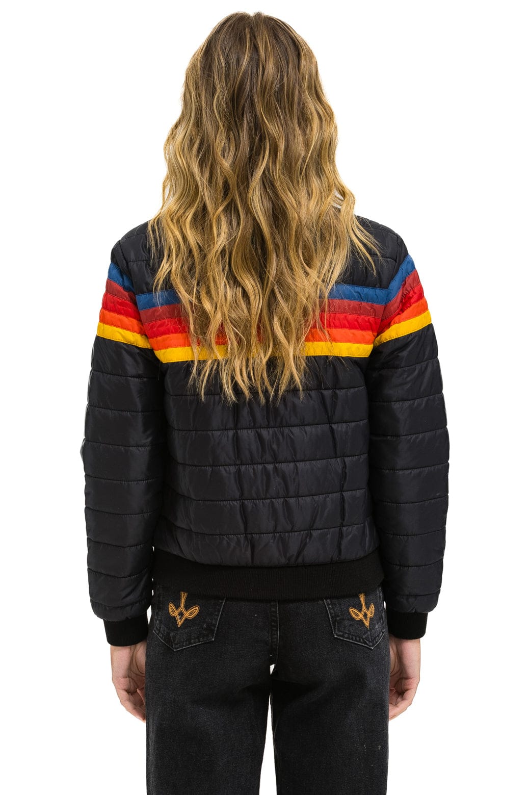 5 STRIPE JACKET - BLACK