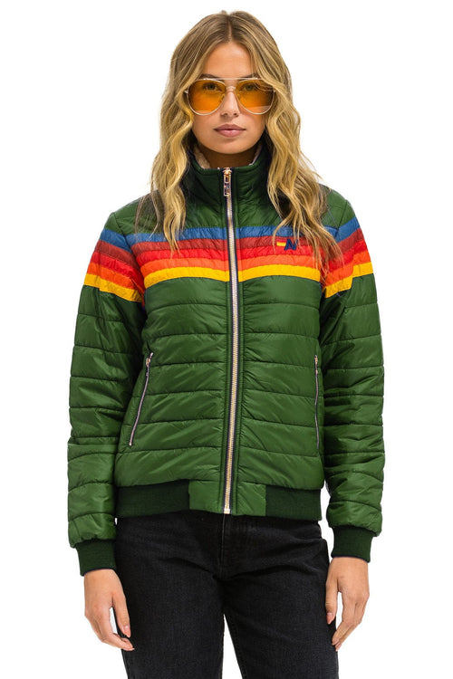 5 STRIPE JACKET - GARDEN GREEN
