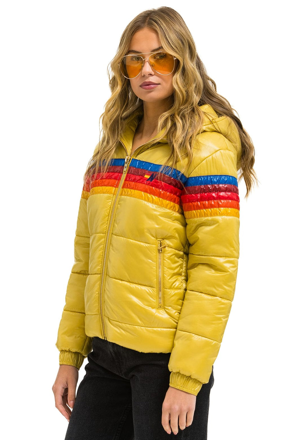 5 STRIPE TREKKER JACKET - GLOSSY KHAKI