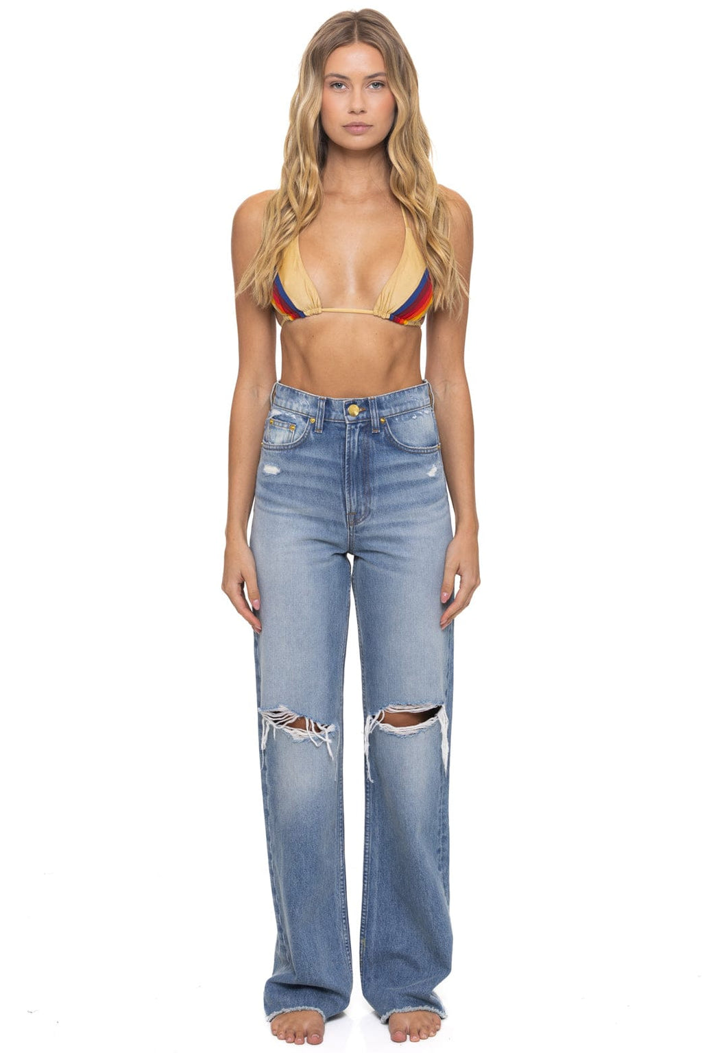 HI RISE WIDE LEG BOLT GYPSY WOMENS JEAN - VINTAGE