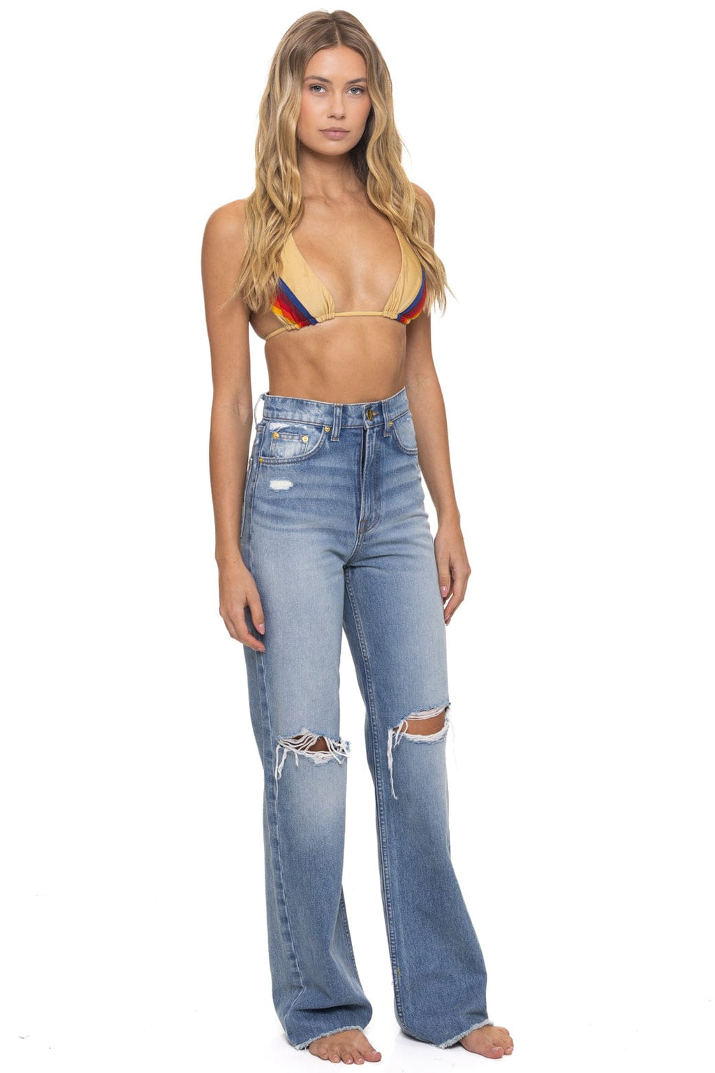 HI RISE WIDE LEG BOLT GYPSY WOMENS JEAN - VINTAGE