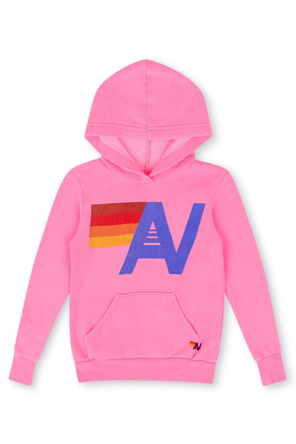 KIDS LOGO PULLOVER HOODIE - NEON PINK