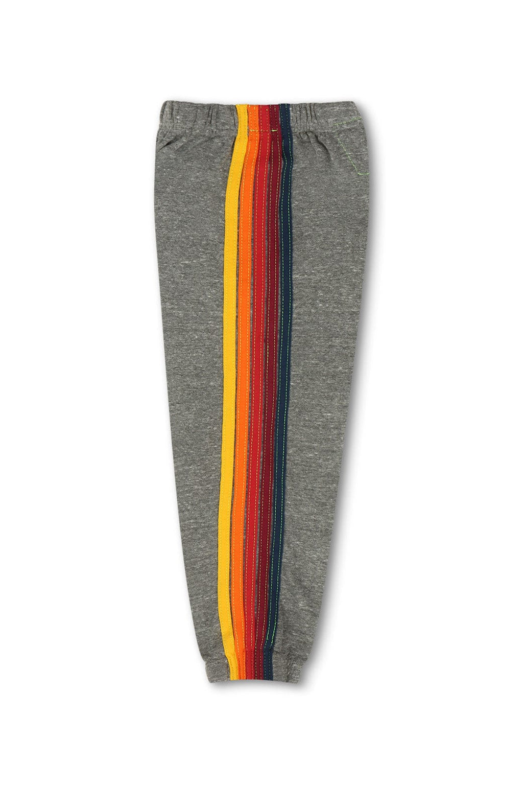 KIDS 5 STRIPE SWEATPANTS - HEATHER GREY