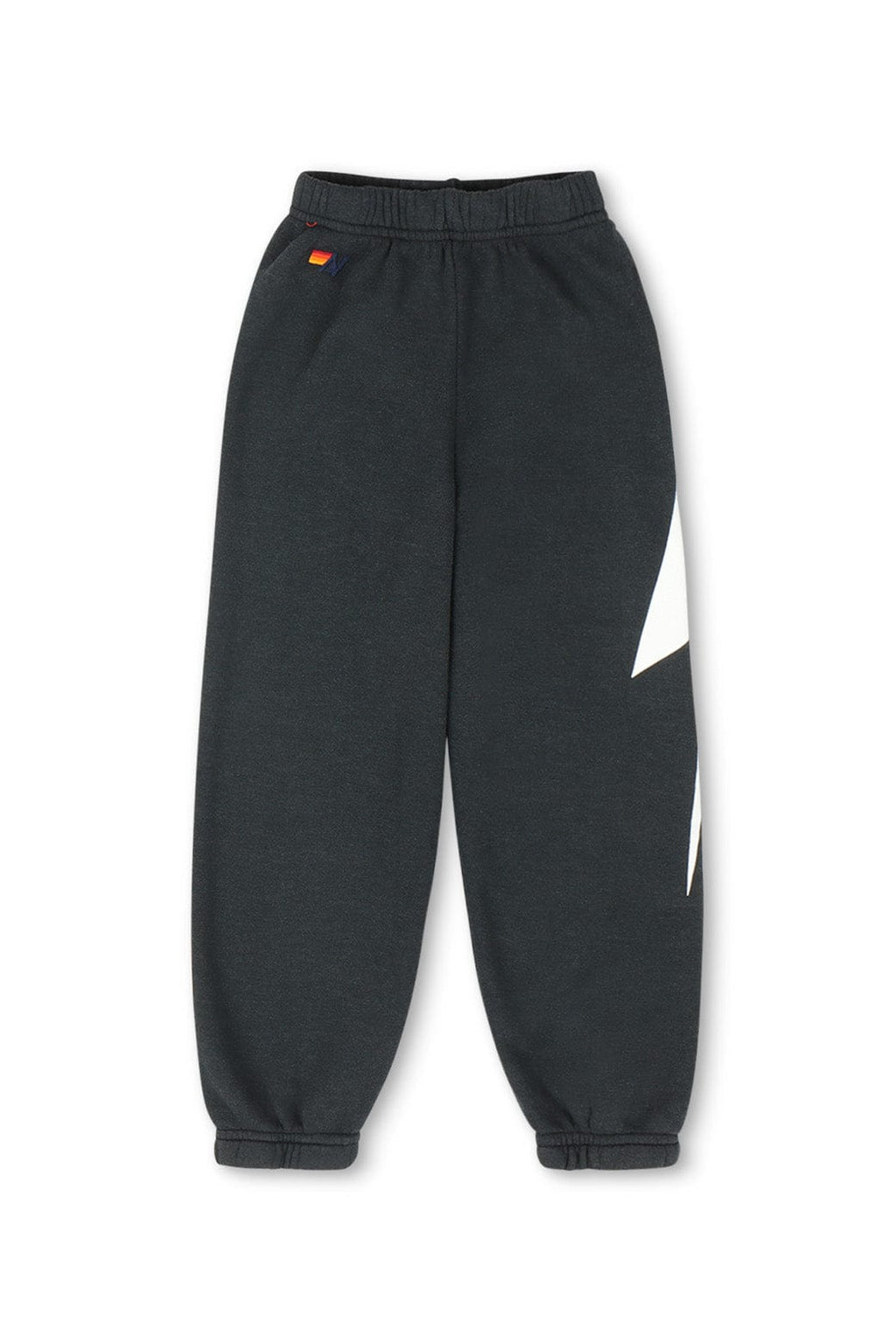 KIDS BOLT PRINT SWEATPANTS - CHARCOAL WHITE