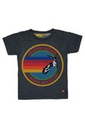 KIDS AVIATOR NATION LAGUNA BEACH TEE - CHARCOAL