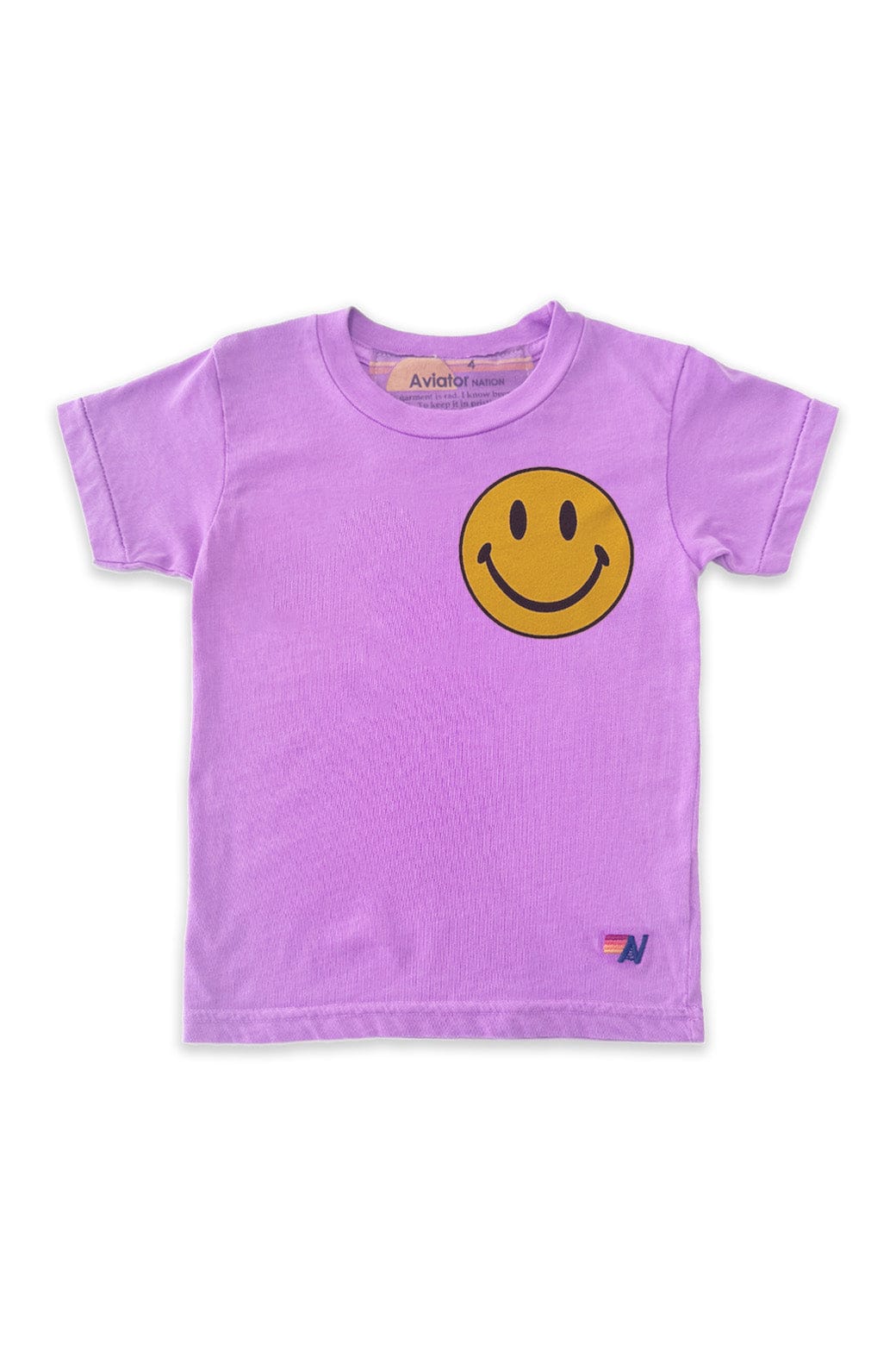KIDS SMILEY 2 TEE - NEON PURPLE