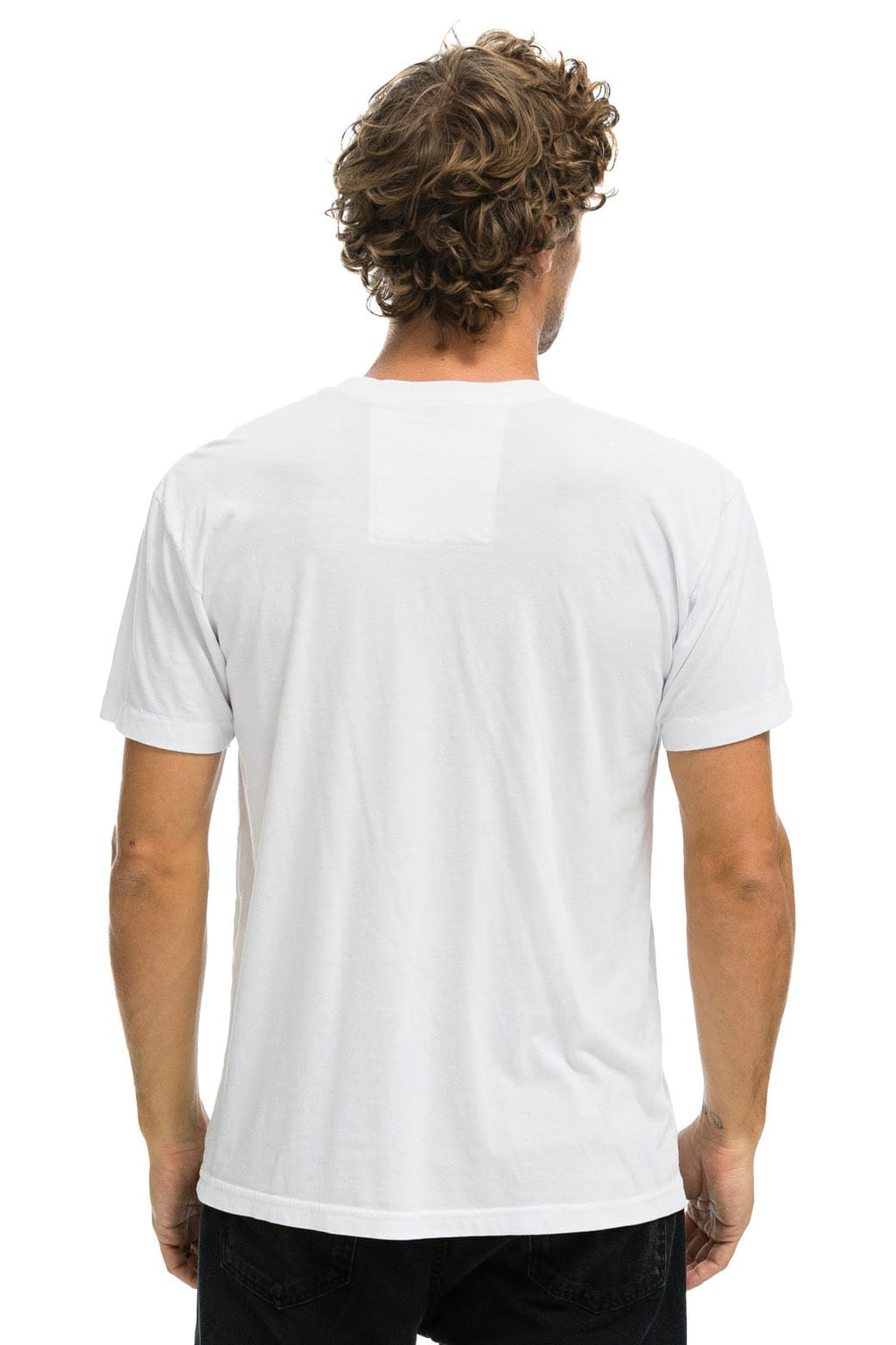 AVIATOR NATION ASPEN CREW TEE SHIRT - WHITE
