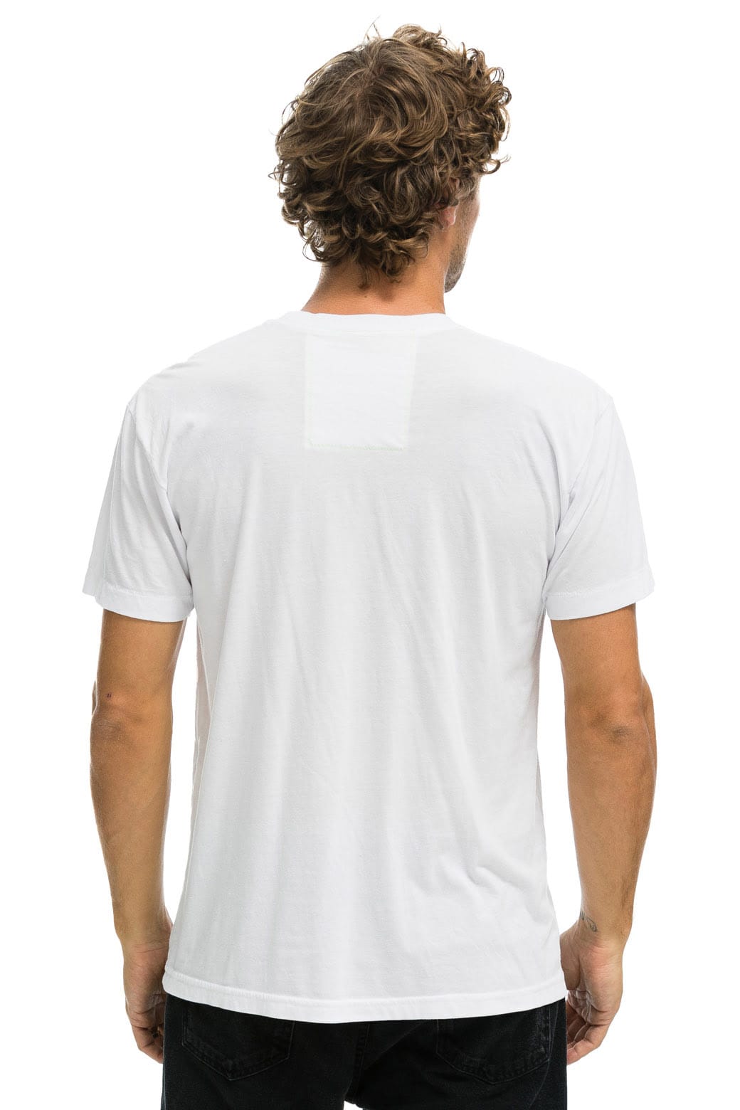 AVIATOR NATION ASPEN CREW TEE SHIRT - WHITE