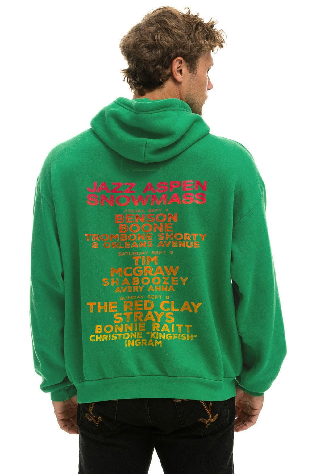 JAZZ ASPEN SNOWMASS 2026 PULLOVER HOODIE RELAXED - KELLY GREEN