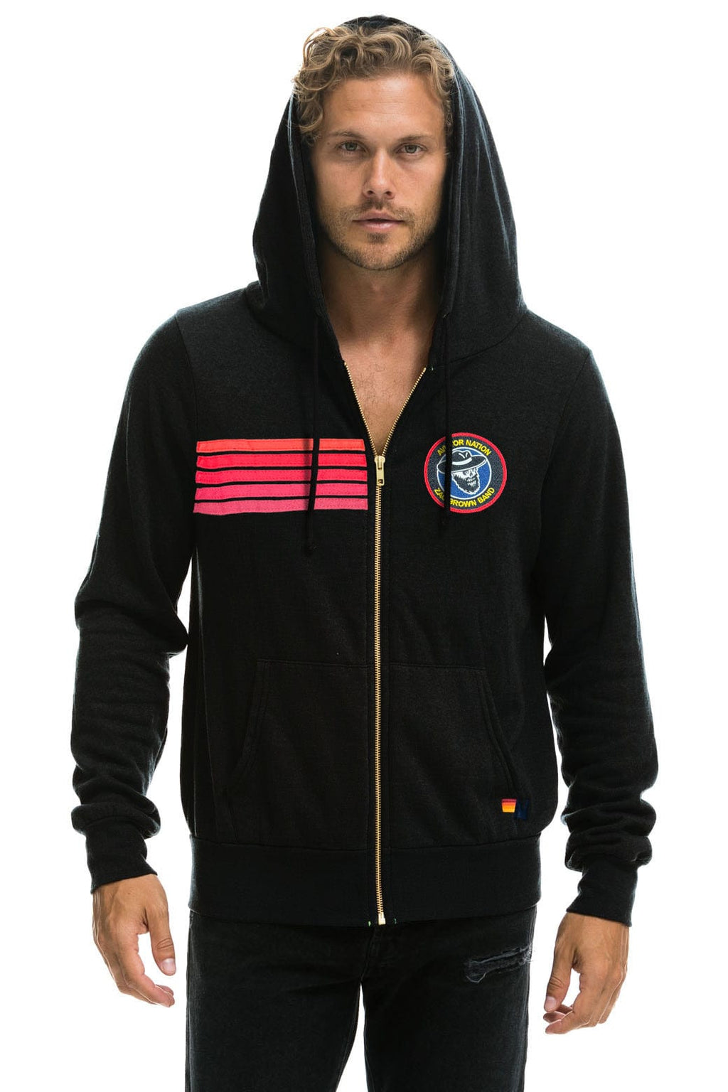 ZAC BROWN BAND 2025 ZIP HOODIE - BLACK