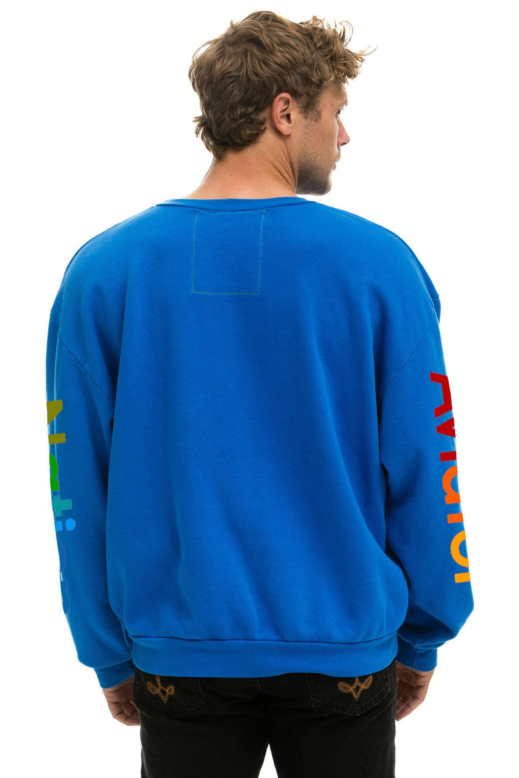 AVIATOR NATION RELAXED VENICE CREW SWEATSHIRT - ADVENTURE BLUE