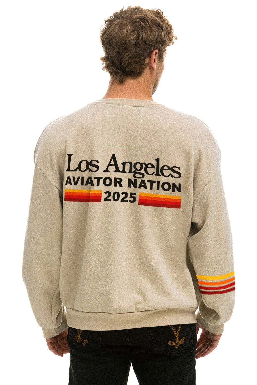 LOS ANGELES WINE & FOOD 2025 CREW SWEATSHIRT RELAXED - SAND