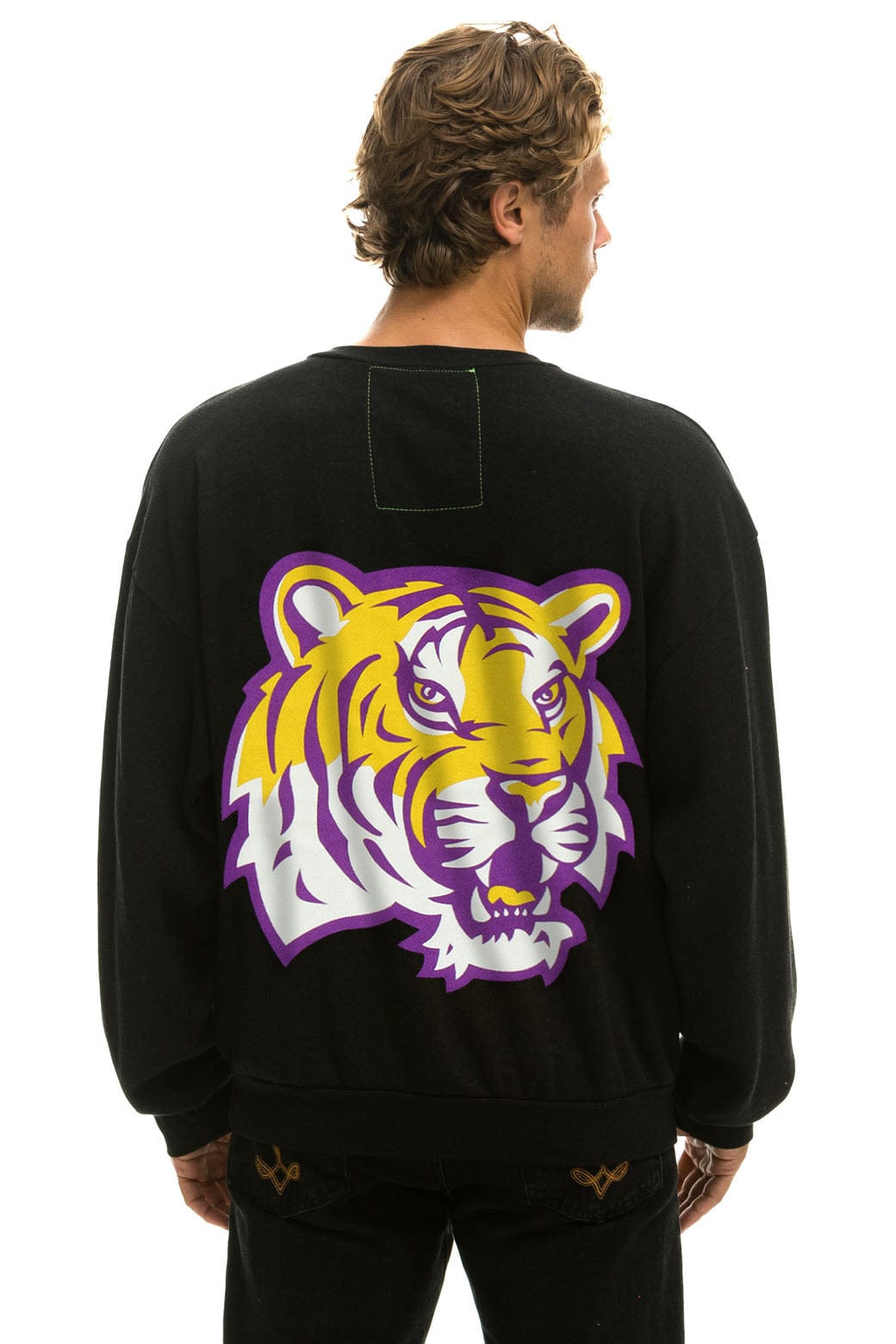 LSU RELAXED CREW SWEATSHIRT - BLACK