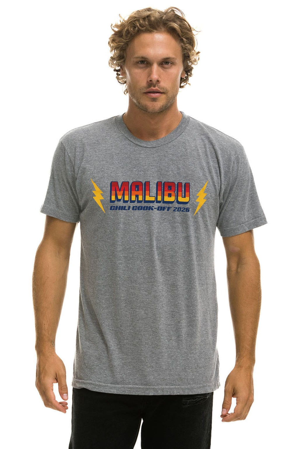 MALIBU CHILI COOK-OFF 2026 CREW TEE - HEATHER