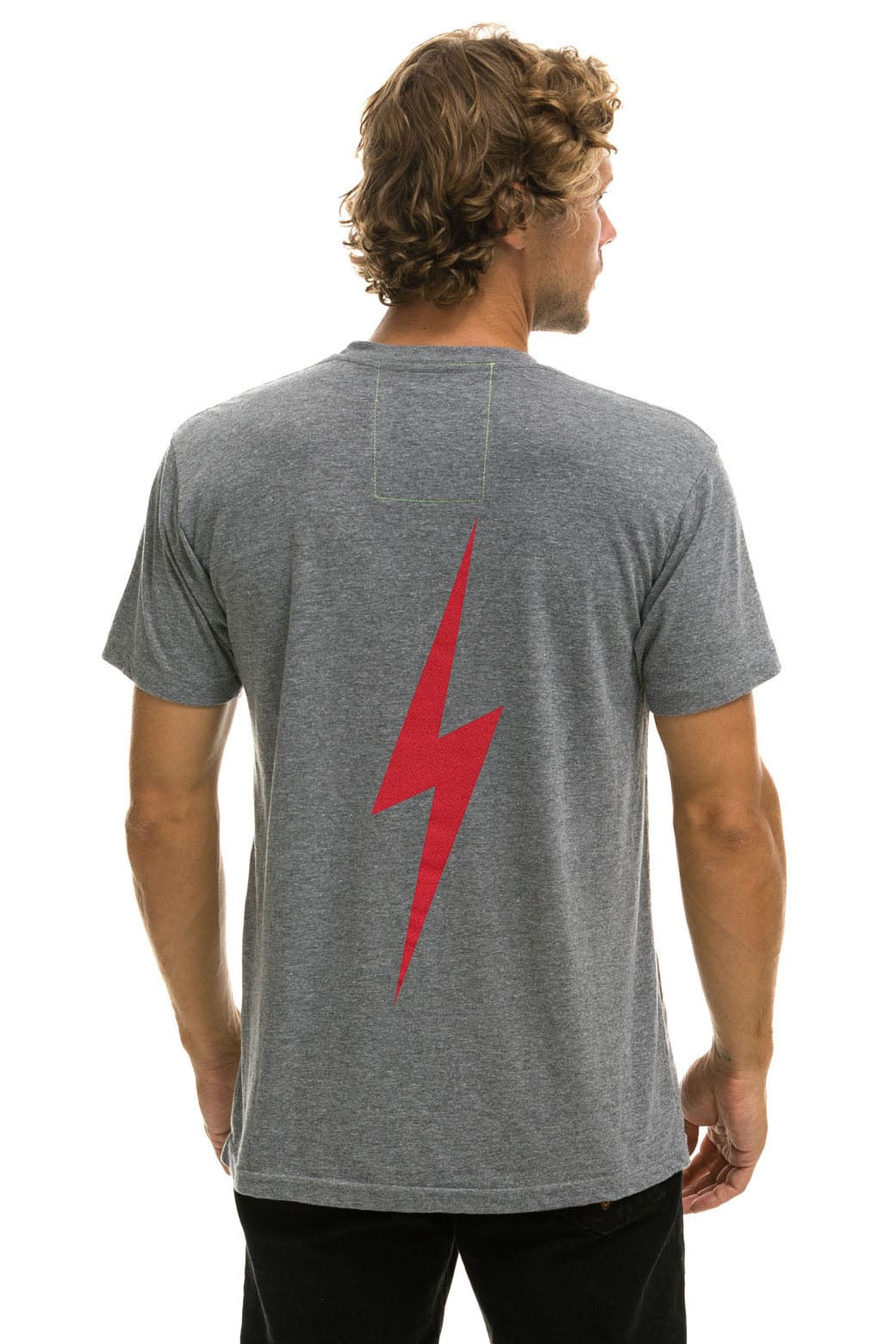 PHILLIES BOLT CREW TEE - HEATHER GREY