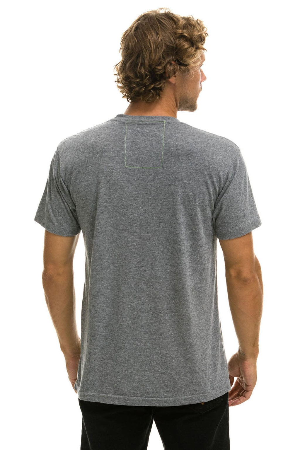 UNIVERSITY OF TEXAS CIRCLE PRINT CREW TEE SHIRT - HEATHER