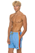 MENS 5 STRIPE FLEX SHORTS - SKY