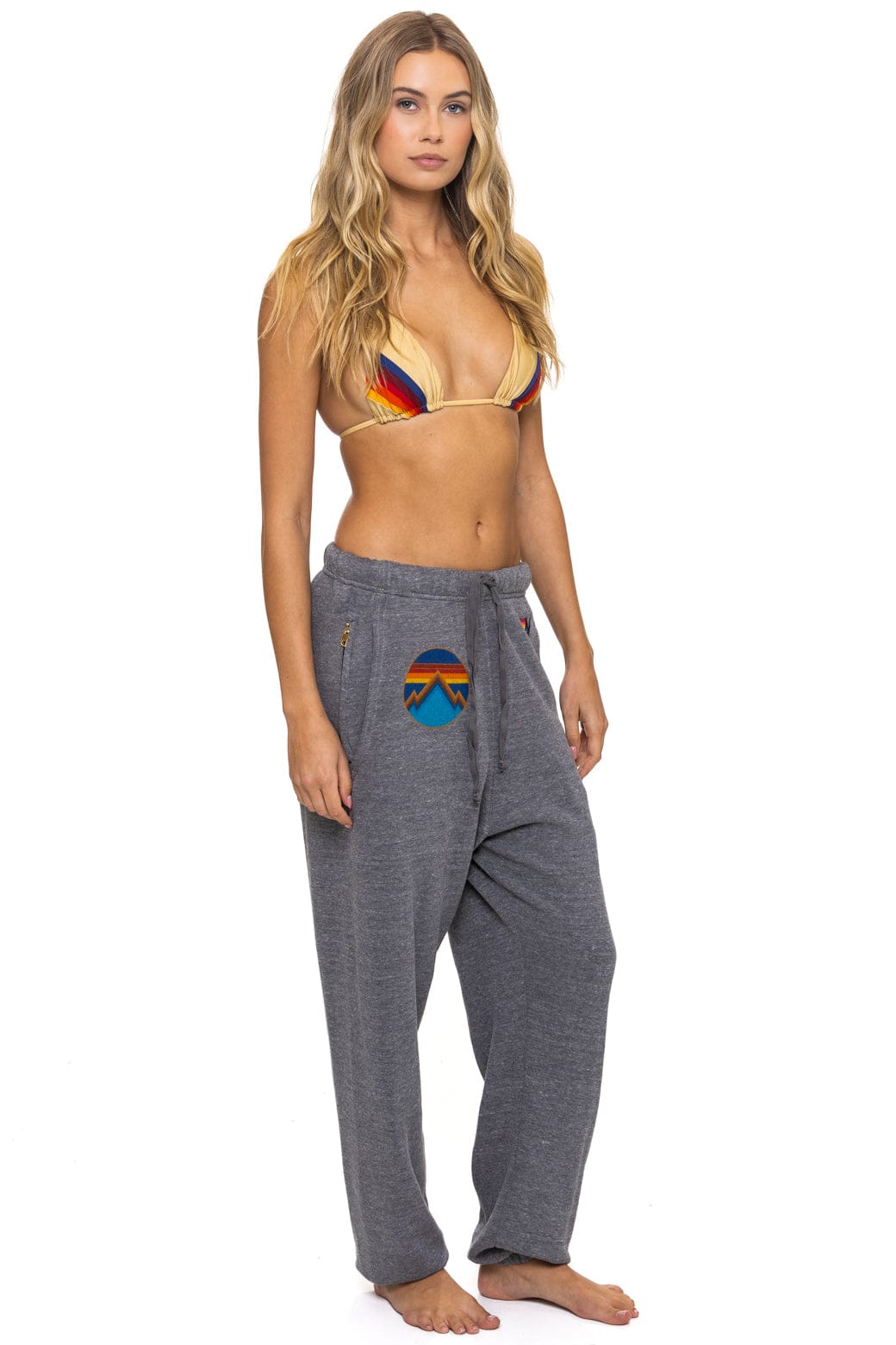 ALL SEASONS CIRCLE SWEATPANTS - HEATHER GREY