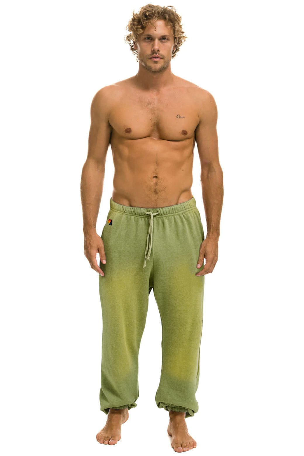 BOLT STITCH SWEATPANTS - FADED ARMY