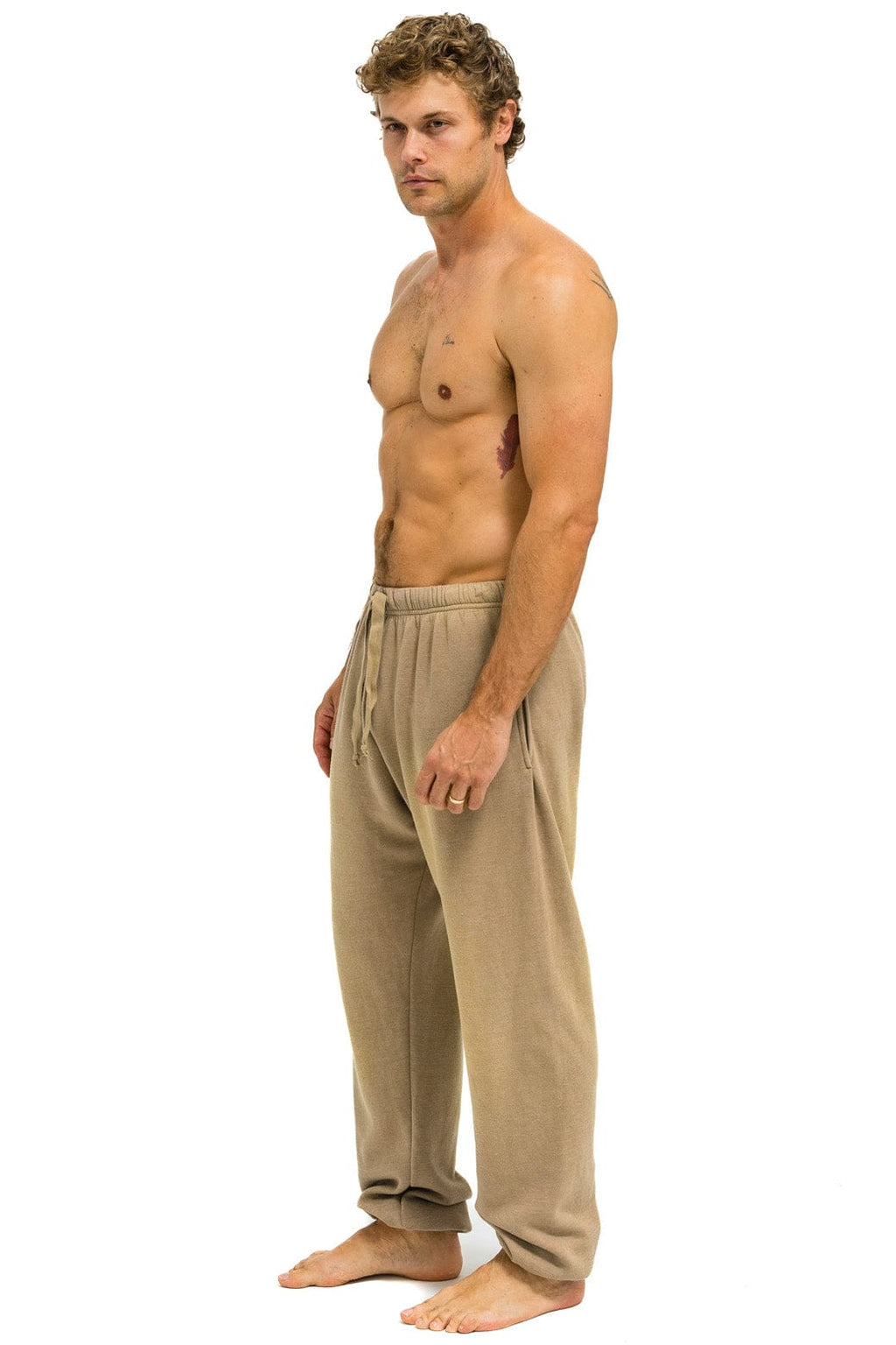 ESSENTIAL SWEATPANTS - FADED TAN