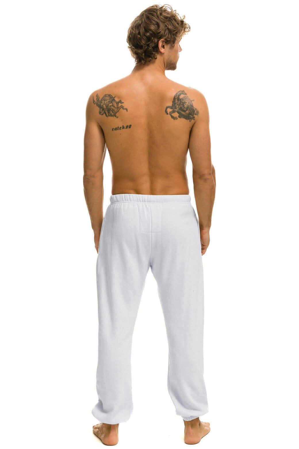 LOGO SWEATPANTS - DOVE