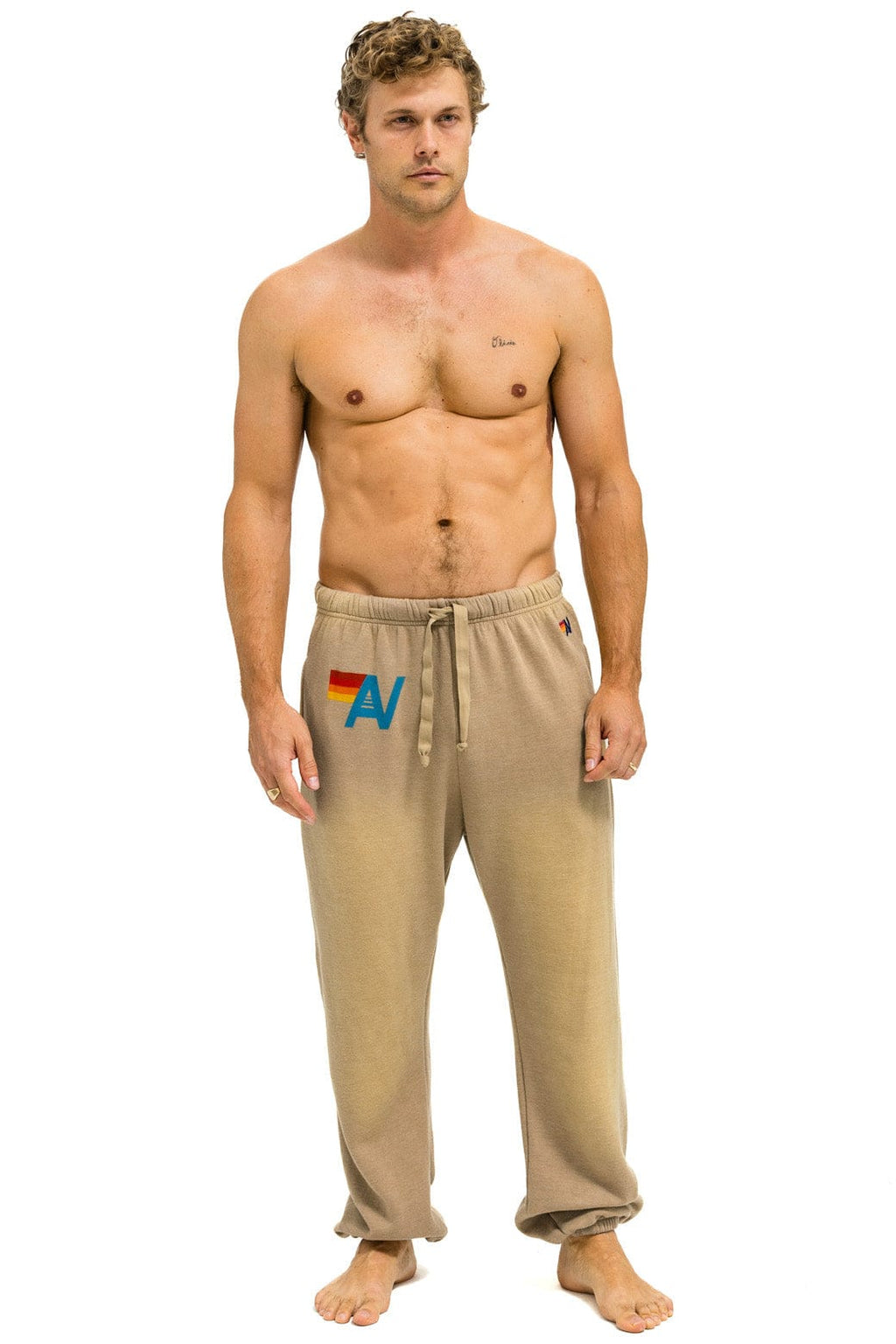 VINTAGE LOGO SWEATPANTS - FADED TAN