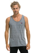 MENS BASIC TANK - HEATHER GREY