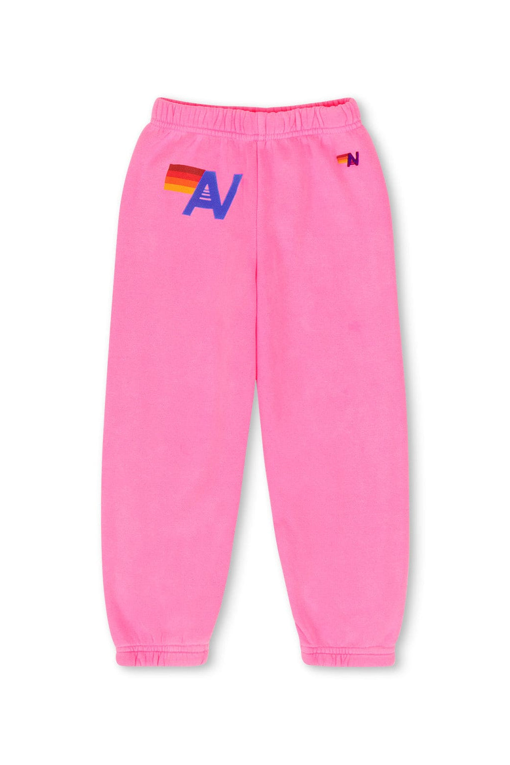 KIDS LOGO SWEATPANTS - NEON PINK