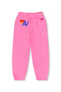 KIDS LOGO SWEATPANTS - NEON PINK