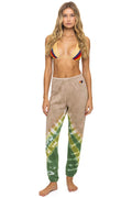 HAND DYED V SWEATPANTS - TIE DYE SAND JUNGLE
