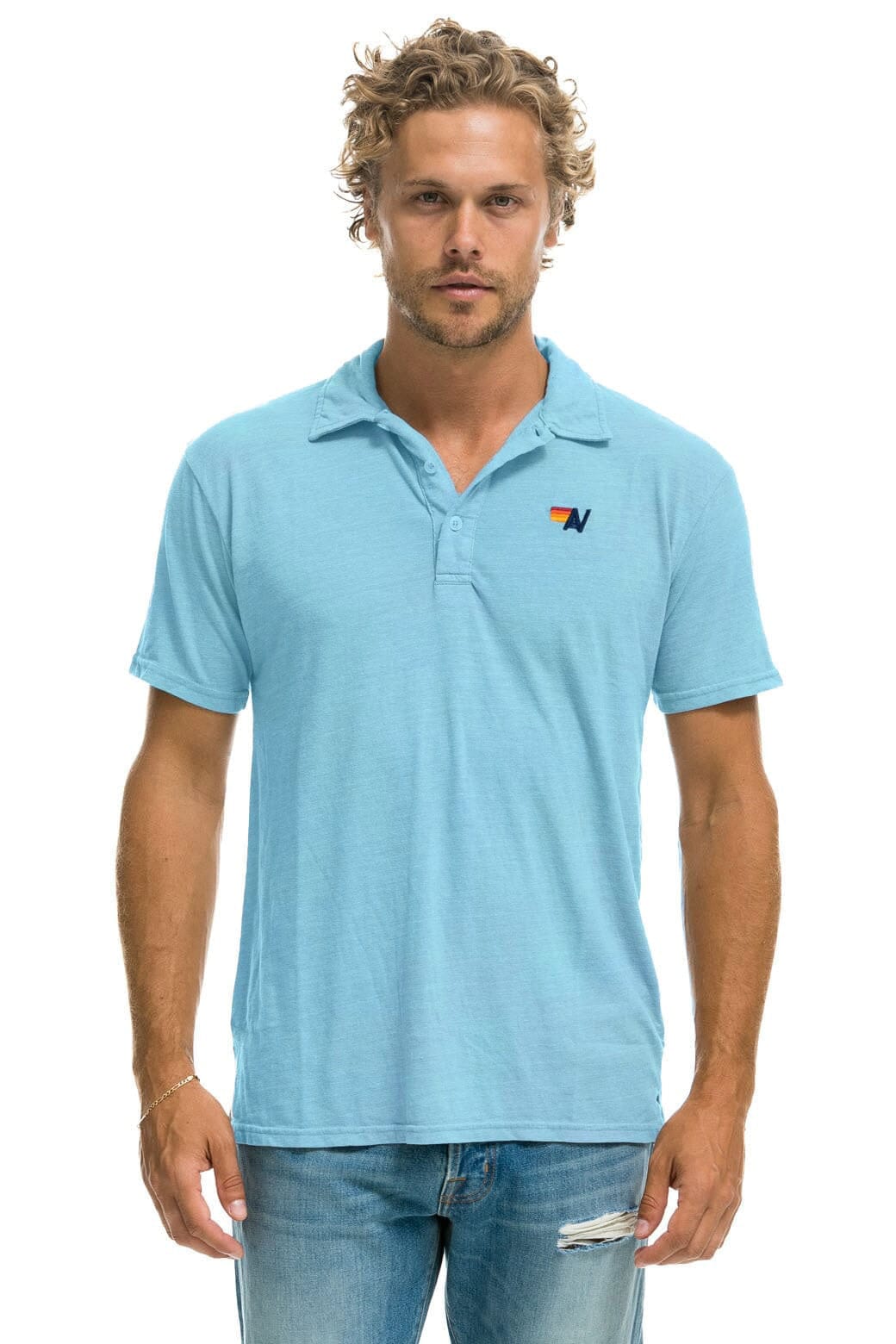 AVIATOR NATION POLO - AQUA