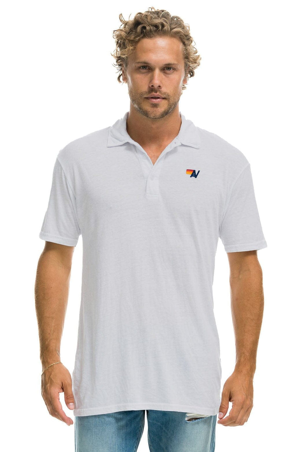 AVIATOR NATION POLO - DOVE