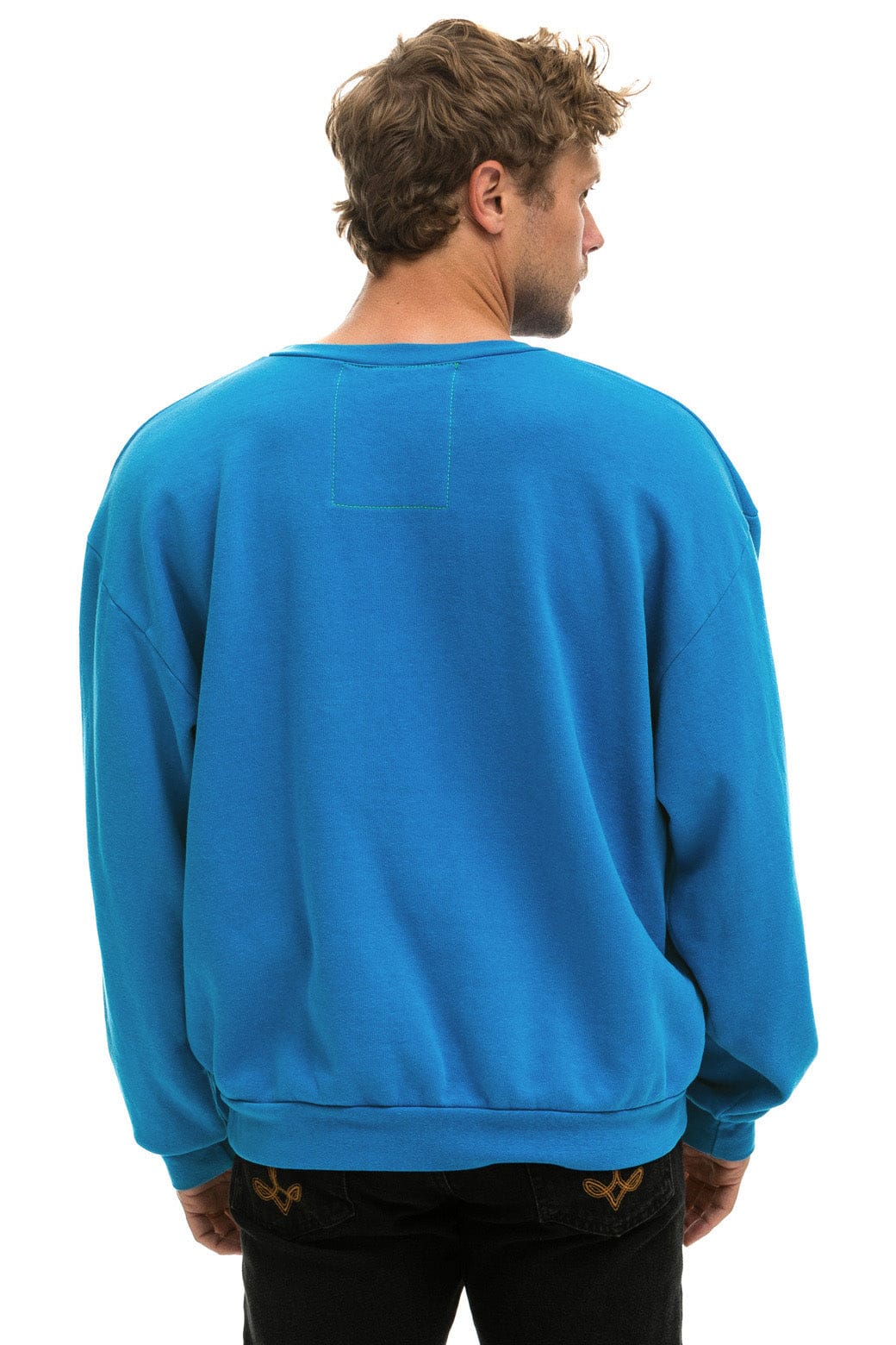 RELAXED SANTA TIGER SWEATSHIRT - COBALT