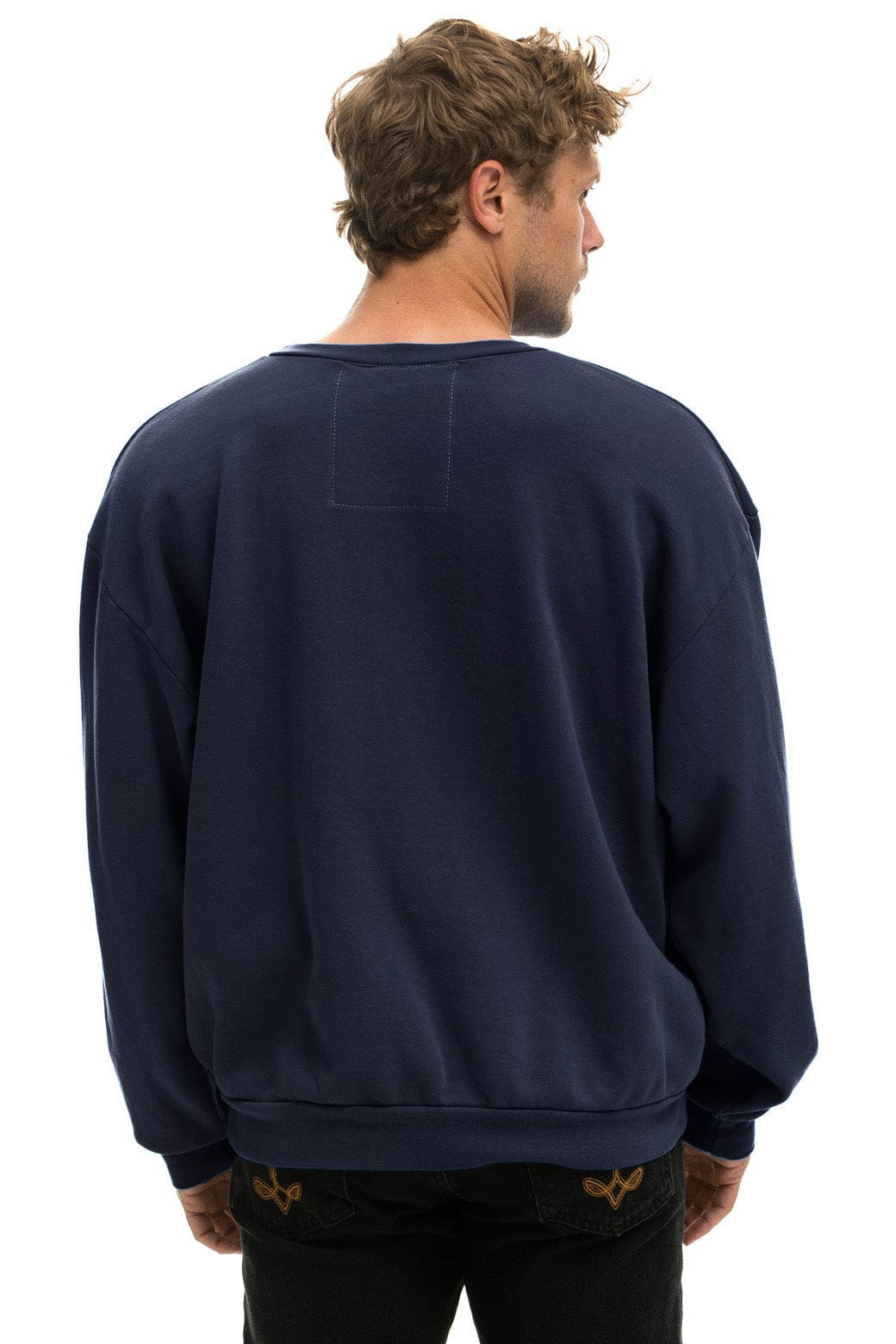 RELAXED SANTA TIGER SWEATSHIRT - NAVY