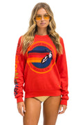 AVIATOR NATION VENICE SWEATSHIRT - RED